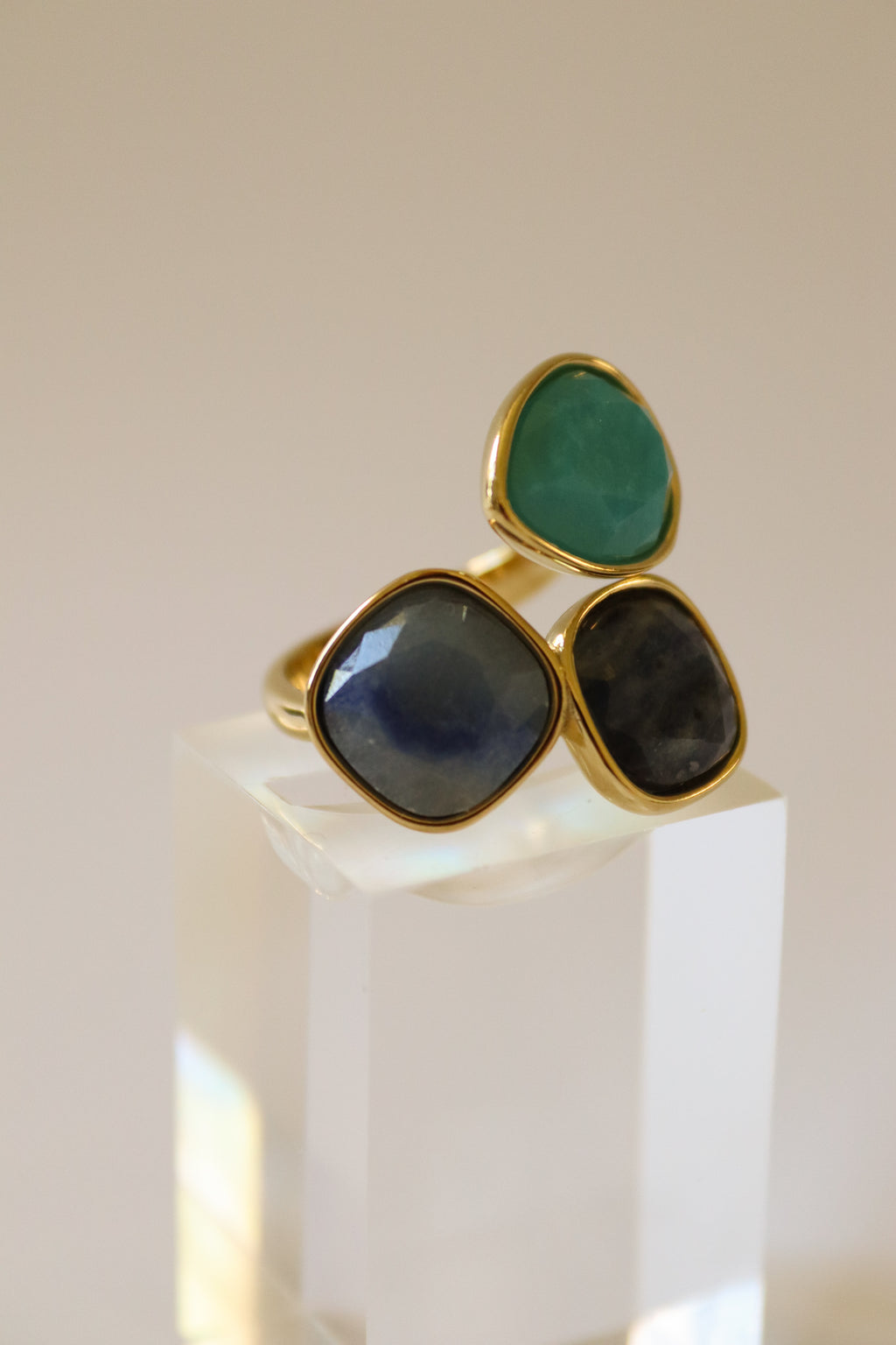 Bague Capri - Calcédoine, Sodalite, Jaspe