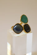 Bague Capri - Calcédoine, Sodalite, Jaspe