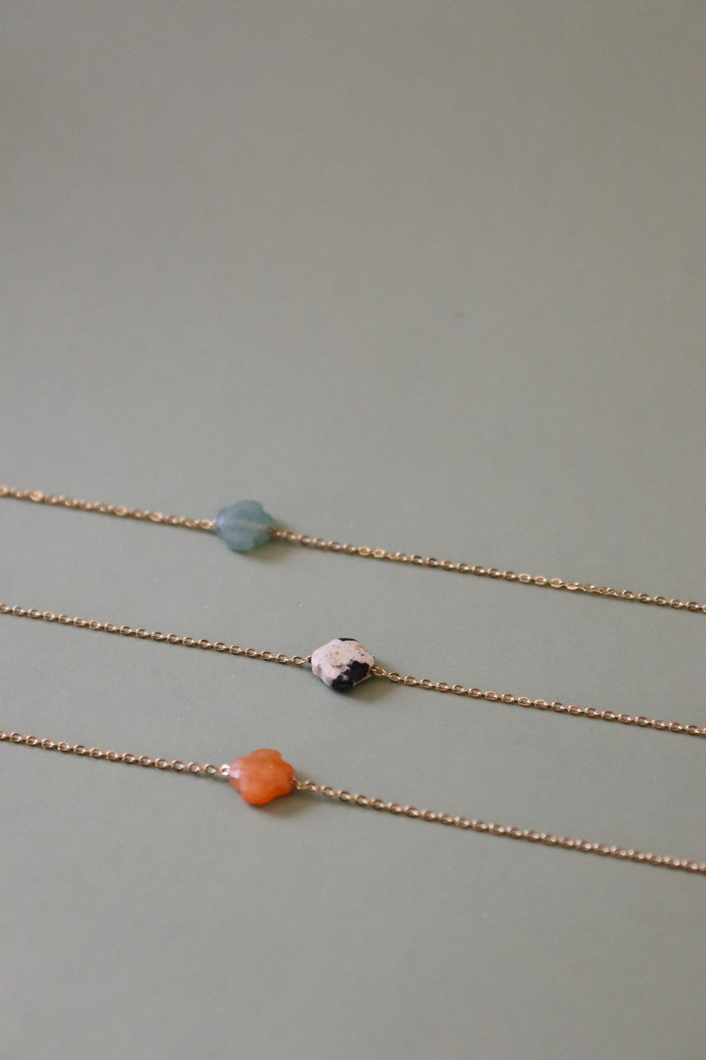 Collier Lucky - Agathe blanche